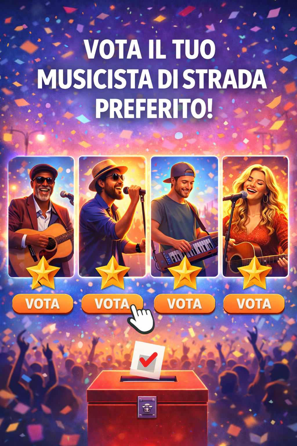 Manifestazione musicisti di strada